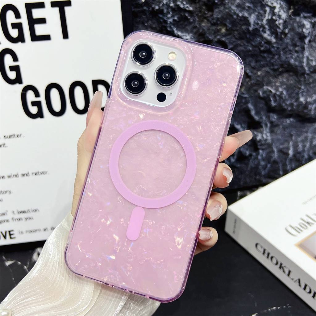 เคสโทรศัพท์มือถือ กันกระแทก สีชมพู เรียบง่าย สําหรับ iphone 11 12 13 14 15 Pro Max