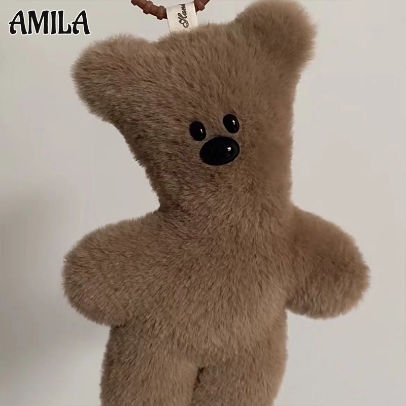 Amila จี้ตุ๊กตาหมีน่ารัก อเนกประสงค์ สําหรับห้อยกระเป๋า