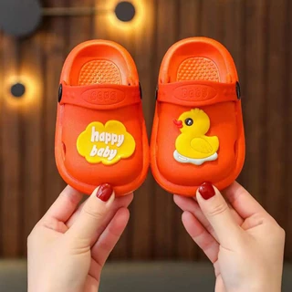 พร้อมส่ง รองเท้าเเตะสำหรับเด็ก วัสดุเป็นยางนิ่ม นุ่ม ใส่สบาย
