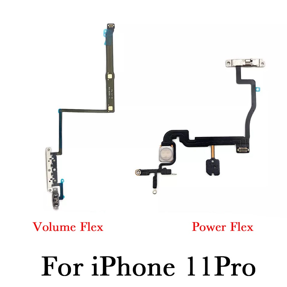 ปุ่มปรับระดับเสียง พร้อมสายเคเบิลสวิตช์เสียงเงียบ แบบเปลี่ยน สําหรับ iPhone X XR XS 11 12 Mini Pro Max - รูปที่ 3