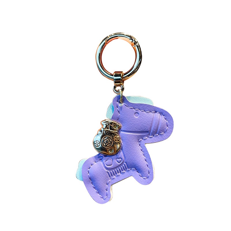 พวงกุญแจ หนัง Pu ขนาดเล็ก สวยหรู เหมาะกับของขวัญ สําหรับกระเป๋านักเรียน - รูปที่ 7