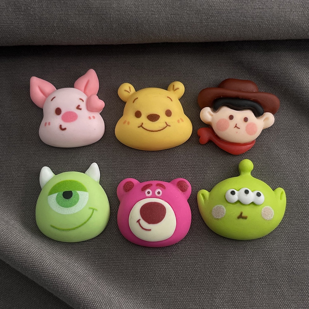 [3 #] Jibbitz Crocs กิ๊บติดผมเรซิ่น ลายการ์ตูนตุ๊กตาน่ารัก ขนาดเล็ก สําหรับทําเครื่องประดับ diy FN