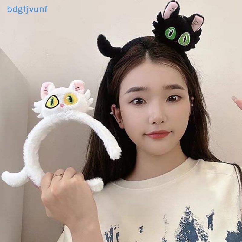 Bdgf ใหม่ ที่คาดผม ผ้ากํามะหยี่ขนนิ่ม รูปการ์ตูนแมวน่ารัก เครื่องประดับ สําหรับเด็กผู้หญิง เหมาะกับฤดูใบไม้ร่วง และฤดูหนาว