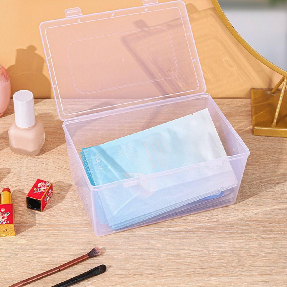 Seion 1 ชิ้นพลิกกล่อง,โปร่งใสแบบพกพากล่องเก็บ,กันฝุ่นขนาดเล็กขนาดใหญ่พลาสติกหนายาเก็บยาเครื่องประดับต่างหูเครื่องสําอาง - รูปที่ 3