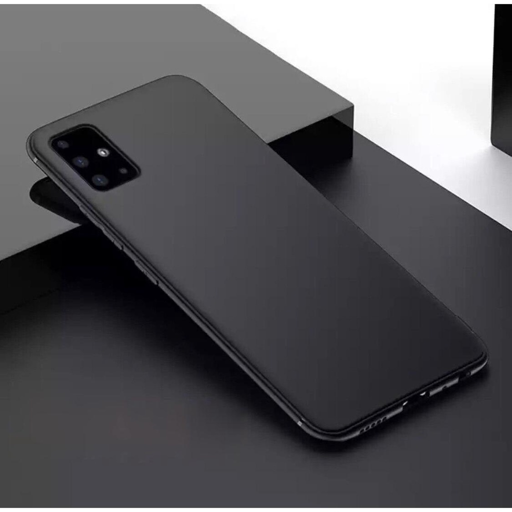 เคส Samsung A56 / A54 / A53 / A52 / A51 / A50 / A50S / A42 สำหรับซัมซุง ซิลิโคนสีดำ กันกระแทก TPU Ca