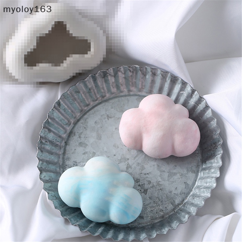 Myoloy แม่พิมพ์ซิลิโคน รูปก้อนเมฆ 3D สําหรับทําพุดดิ้ง ช็อคโกแลต มูส ฟองดองท์ ลูกอม พุดดิ้ง TH