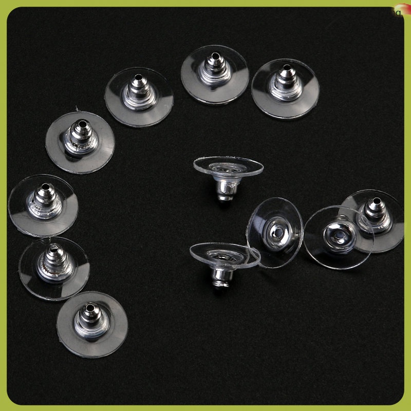 💍 ที่ยึดต่างหู 50 ชุด ป้องกันแน่นหนาสำหรับต่างหูหนัก แผ่นใส เหมาะสำหรับช่างทำเครื่องประดับโลหะและพลาสติก