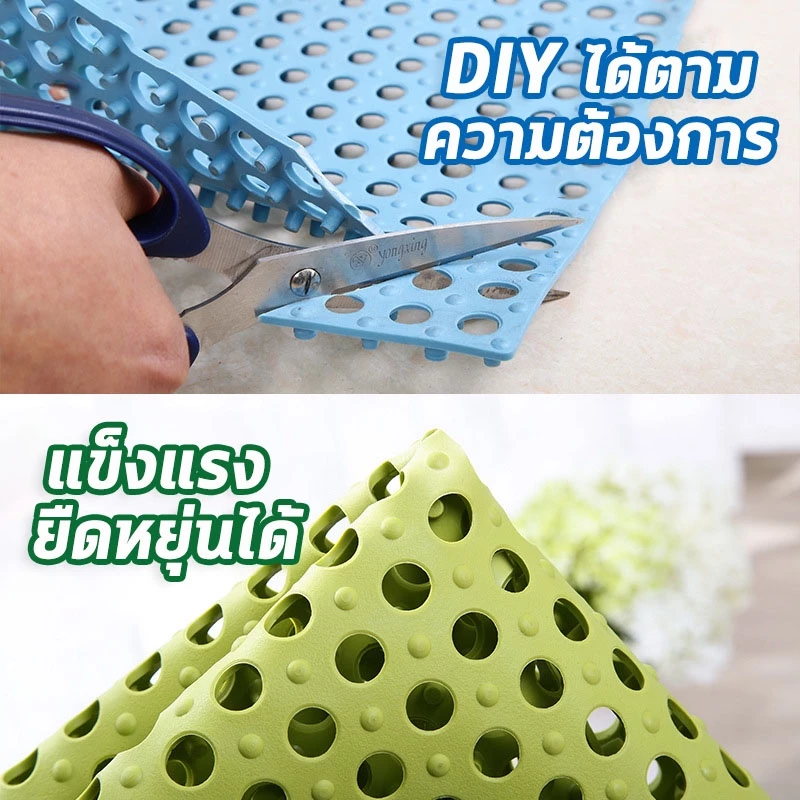 แผ่นรองกรงสัตว์เลี้ยง PVC 30×30cm กันลื่น ปูกรง ทนทาน thumbnail 3