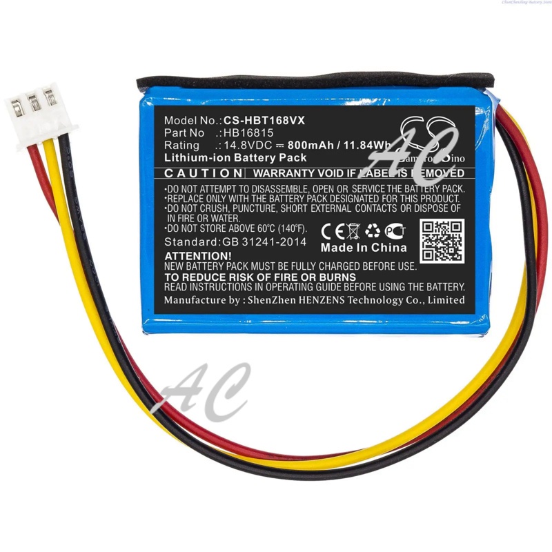 AC CS 800mAh Glass Cleaning Robot Battery HB16815 for HOBOT 168, 188, 198, 268, 288 + replace tool a