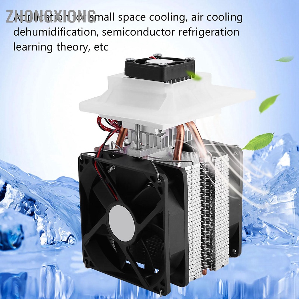 ZhongXiong 12V Semiconductor เครื่องทำความเย็น Thermoelectric Peltier Air Cooling ระบบลดความชื้น
