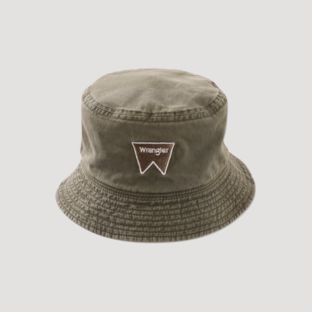 WRANGLER หมวกผู้ชาย ทรง SEASONAL รุ่น WR W2803205 สีเขียว&amp;สีดำ หมวก เสื้อผ้าผู้ชาย หมวกผู้ชาย
