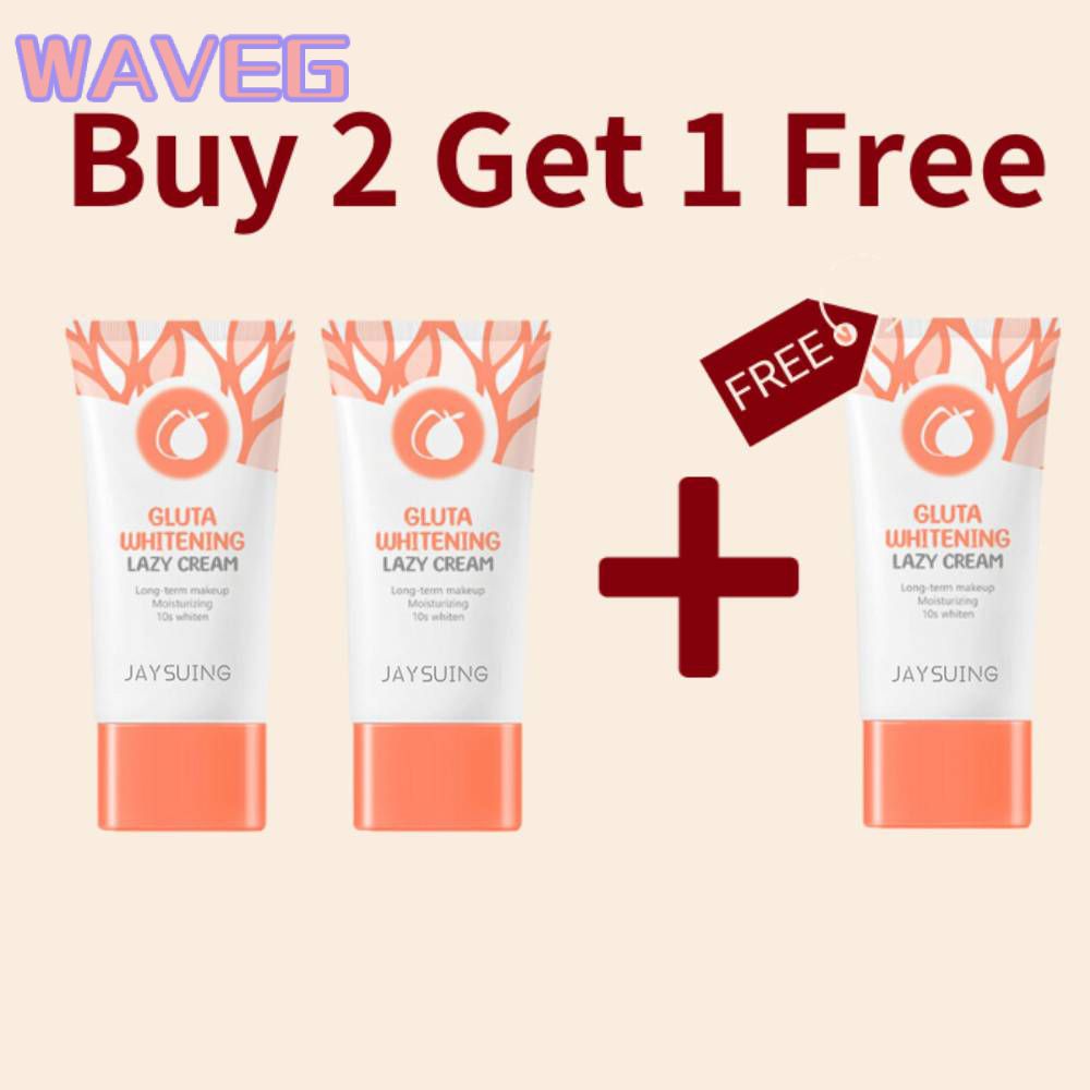 wave ซื้อ 2 แถม 1 ฟรี กลูต้าไวท์เทนนิ่งเลซี่ครีม/บีบีครีมบำรุงผิวหน้า บิวตี้โลชั่น ปรับสีผิวให้กระจ่างใส เครื่องสำอาง