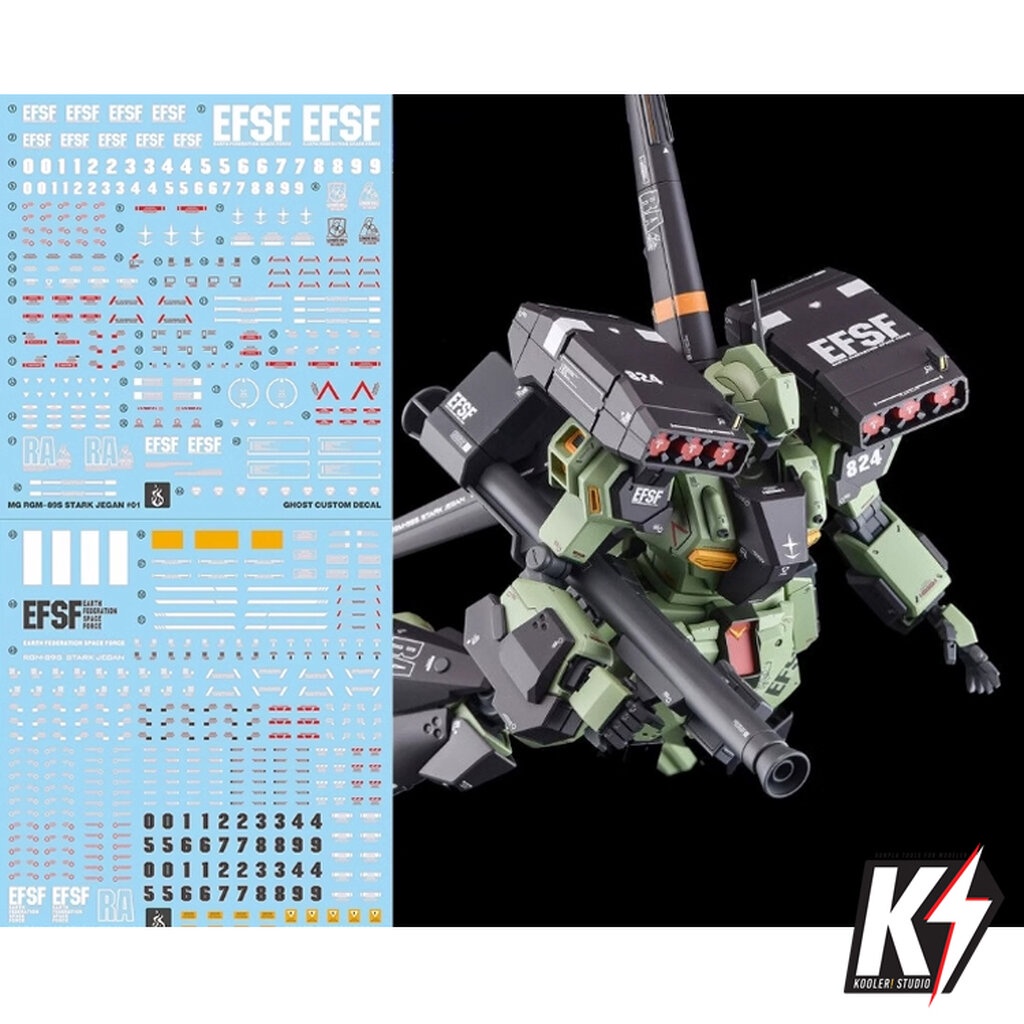 Waterdecal CG MG RGM-89S Stark Jegan #ดีคอลน้ำสำหรับติดกันพลา กันดั้ม Gundam พลาสติกโมเดลต่างๆ