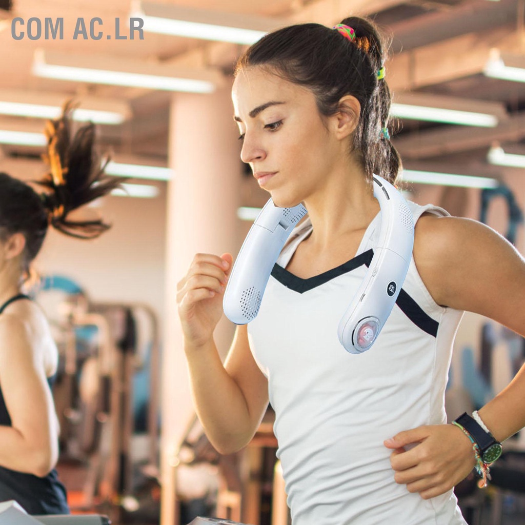 Com Ac.lr MINI Halter คอพัดลม USB ชาร์จการ์ตูน 4000mAh แบตเตอรี่ 4 Core Unmute แบบพกพา Digital Blade