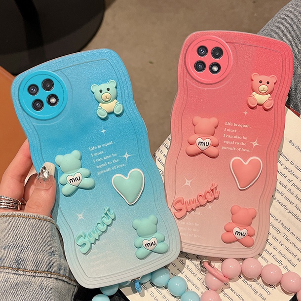เคส samsung a22 5g เคสโทรศัพท์มือถือ กันกระแทก ลายการ์ตูนครีม 3D น่ารัก แฟชั่น สําหรับ samsung a22 5g