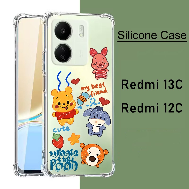 ตรงรุ่น Redmi 13C พร้อมส่ง เคสใส ลายน่ารัก XIAOMI Redmi13C/Redmi12C เคสกันกระแทก ลายการ์ตูน นิ่ม Redmi 12C TP 029