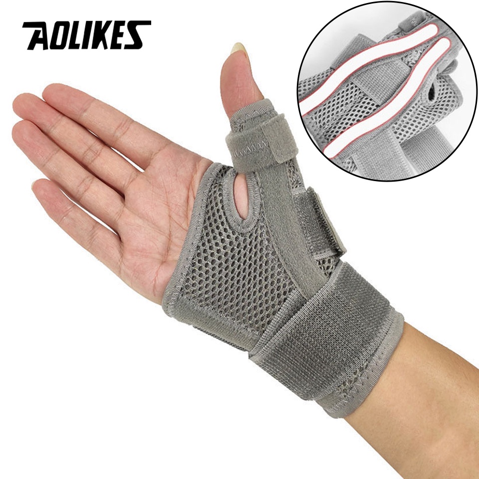 Aolikes Wrist Brace - เฝือกพยุงนิ้วหัวแม่มือแบบยืดหยุ่นสําหรับ Tendonitis & โรคข้ออักเสบ