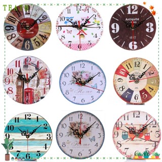 Teath นาฬิกาแขวนผนัง ปกคลุมด้วยกระดาษ นาฬิกา MDF ไม้ วินเทจ …