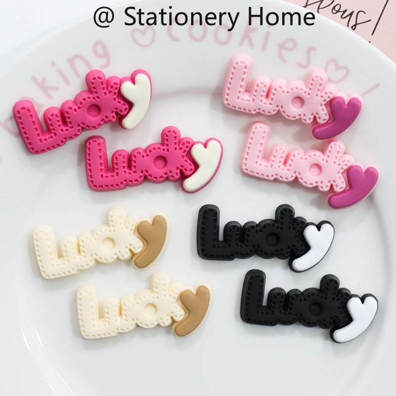 Lucky ภาษาอังกฤษ Letter ยี่ห้อตู้เย็น Creative ตกแต่งแม่เหล็กส่วนบุคคล 3D Magnetic ตู้เย็นสติกเกอร์