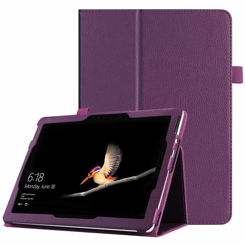 เคสแท็บเล็ตหนัง PU แบบฝาพับ พร้อมช่องใส่บัตร และขาตั้ง สําหรับ Microsoft Surface Go 4 3 2 case SurfaceGo Go4 GO3 Go2 10.5 นิ้ว surfacego4 cover