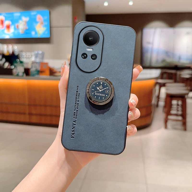 เคส OPPO Reno 10 10 Pro 8z 7z 8 5g 8t 8t 5g 7 4g 8 4g โทรศัพท์มือถือผู้ชาย และผู้หญิง แบบเรียบง่าย พร้อมขาตั้ง สําหรับ ZJYBP