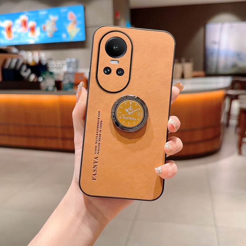 เคส OPPO Reno 10 10 Pro 8z 7z 8 5g 8t 8t 5g 7 4g 8 4g โทรศัพท์มือถือผู้ชาย และผู้หญิง แบบเรียบง่าย พร้อมขาตั้ง สําหรับ ZJYBP