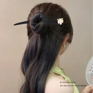 ใหม่ กิ๊บติดผมไม้จันทน์ สไตล์จีนคลาสสิก สําหรับผู้หญิง