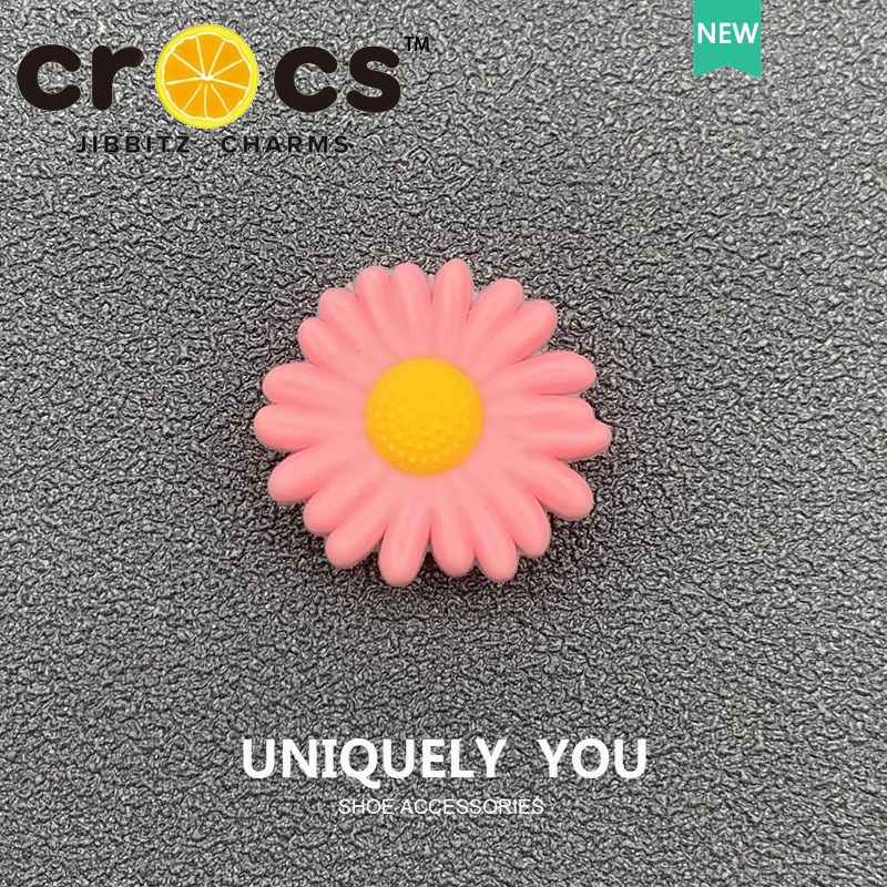 Crocs jibbitz charms บักเกิลติดรองเท้า รูปดอกเดซี่ เครื่องประดับแฟชั่น