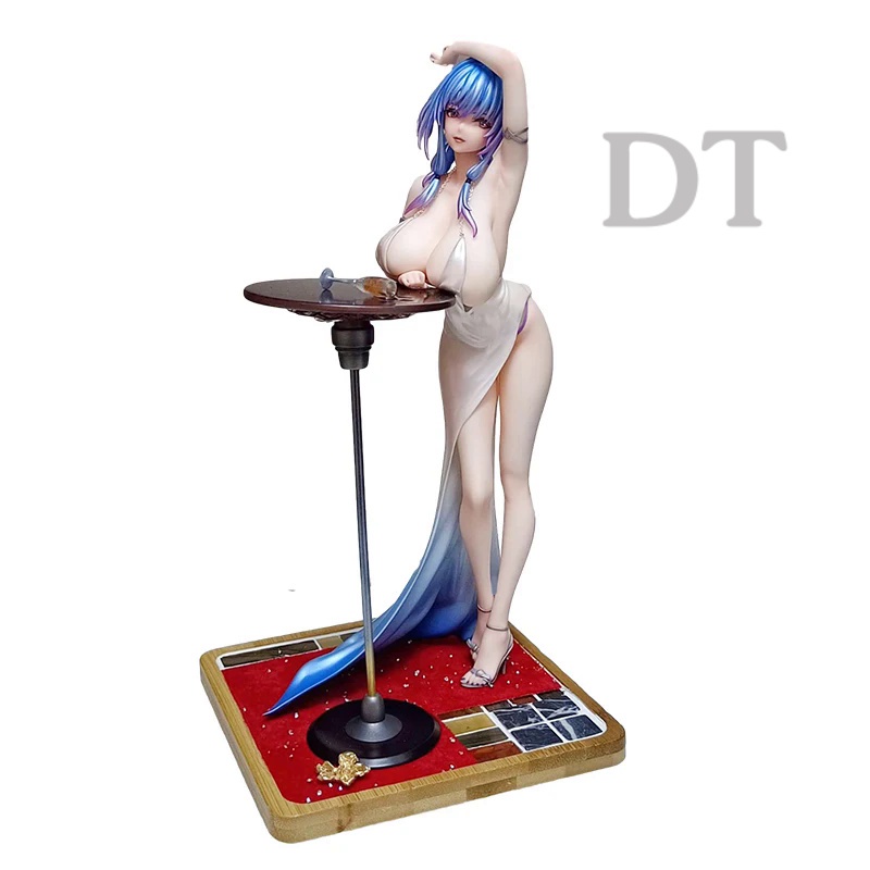 DT 24CM Anime Figure Azur Lane USS St. Louis White Dress Standing PVC Model Gift Toys Boxed Collection Desktop Oranments