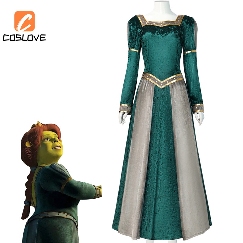 พร้อมส่ง ชุดคอสเพลย์เจ้าหญิง Monster Shrek 2 Princess Fiona สําหรับผู้หญิง