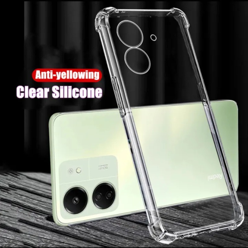 เคส Redmi 13C เคสโทรศัพท์มือถือ ซิลิโคนนิ่ม ใส กันกระแทก สําหรับ Xiaomi Redmi C13 13C 12C 10C 10A 9A 9C 10 11 Prime 12 10A A2 A2+ A1 A1+ Plus Note 12 12S Pro Plus 4G 5G