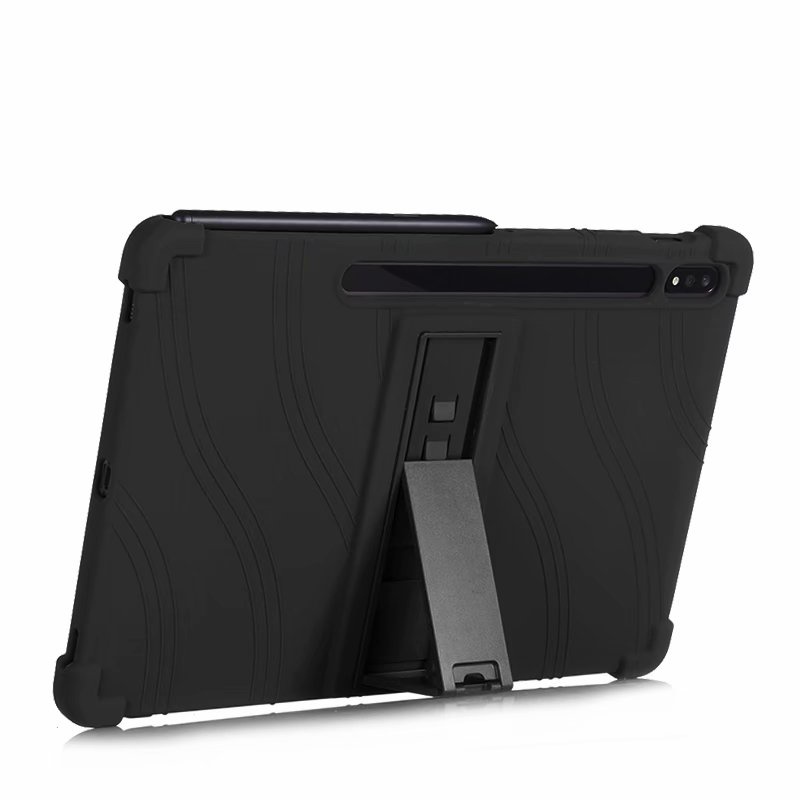 เคสโทรศัพท์มือถือ ซิลิโคน กันกระแทก พร้อมที่ตั้งวาง สําหรับ Samsung Galaxy Tab S9 FE 5G SM-X515 X510 X710 X716 X718 S8 X700 X706 S7 T870 T876 T875 S9FE case cover