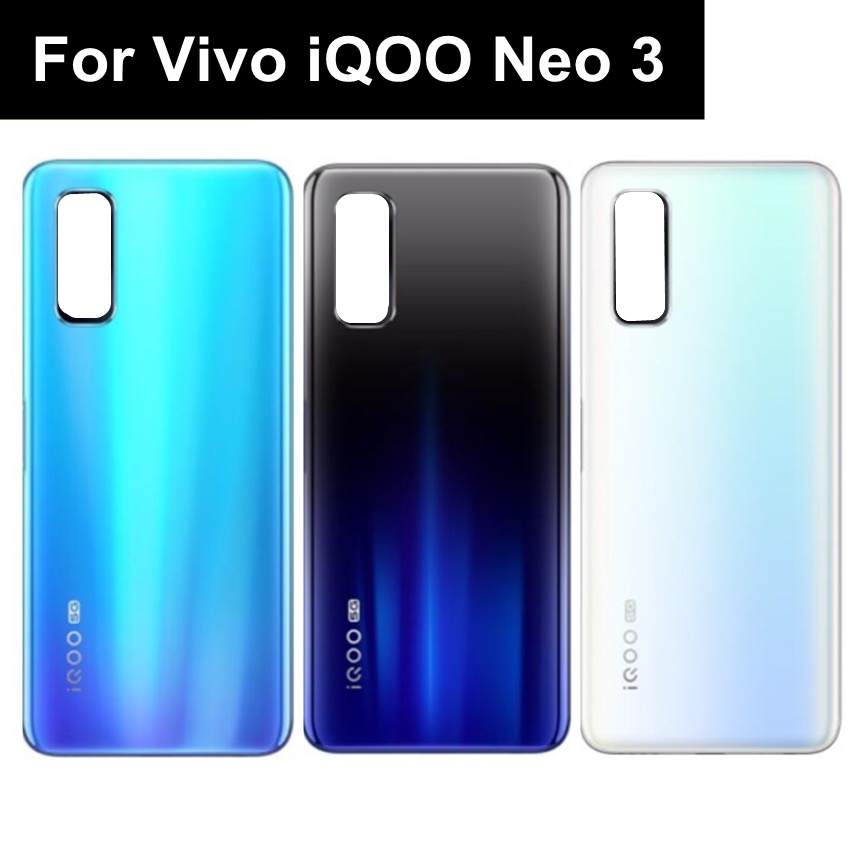 6.57" สําหรับ Vivo iQOO Neo 3 Neo3 5G แบตเตอรี่ซ่อมสําหรับ Vivo iQOO Neo 3 ฝาหลังแบตเตอรี่ด้านหลังประตู