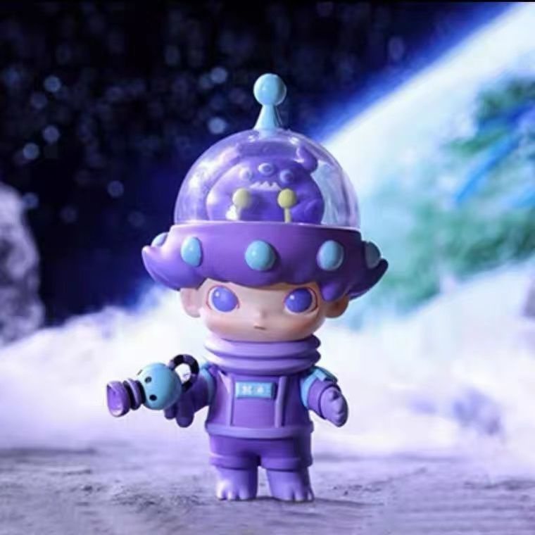 Raretoys * dimoo space travel series mystery box ของแท้ PopMart ตุ๊กตาของเล่นอินเทรนด์การตกแต่ง