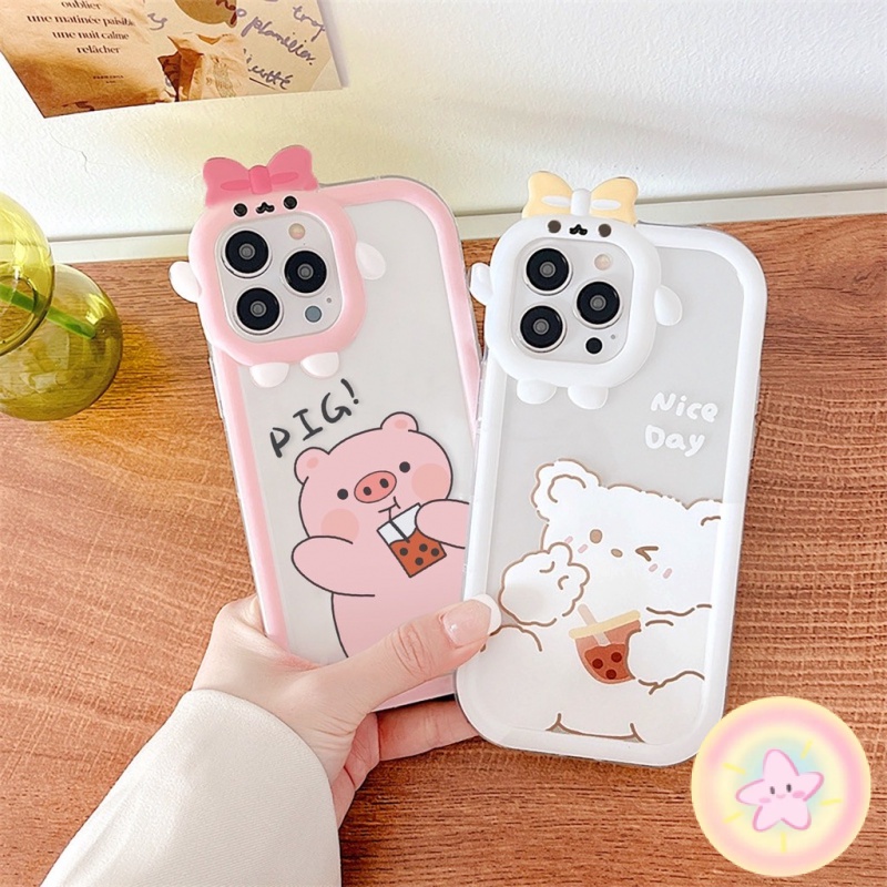 หมูน่ารัก เคส Redmi Note l2 Pro+ 10 Pro 11s 11 Pro+ A1 A2 9T 10C  Xiaomi 13T Pro 11 Lite POCO M5s X5