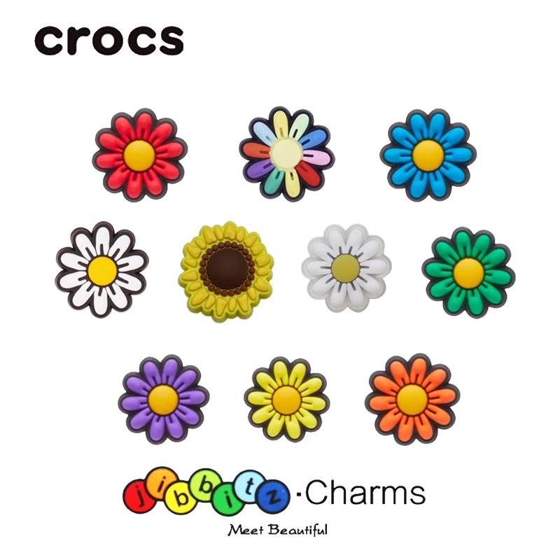 jibbitz crocs sunflower jibbitz set crocs jibbitz jibbitz crocs เกาหลี jibbitz crocs ของแทั