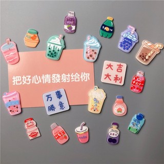 สติกเกอร์แม่เหล็กติดตู้เย็น อะคริลิค ลายการ์ตูน แบบสร้างสรรค…
