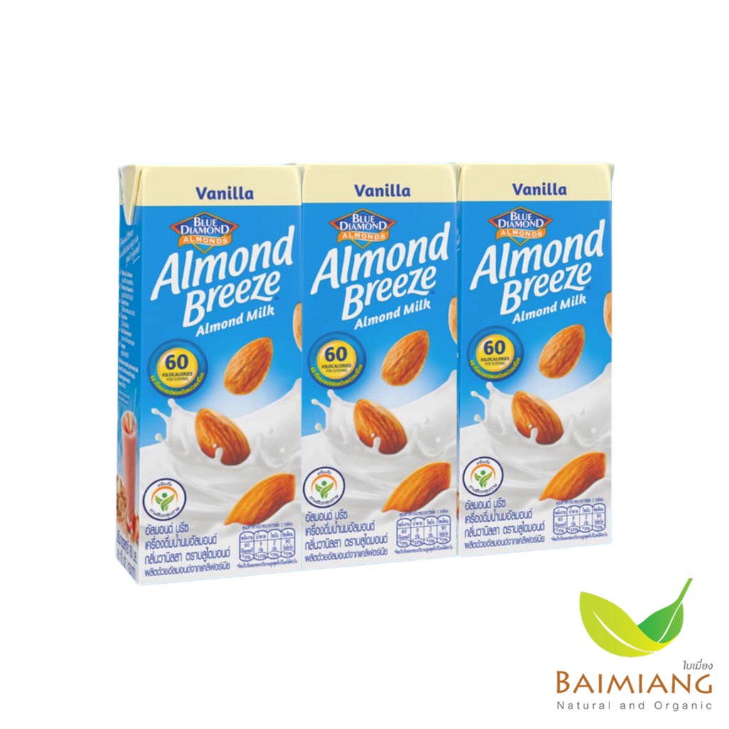 [1 แพ็ค] Blue Diamond น้ำนมอัลมอนด์ กลิ่นวานิลลา ขนาด 180 ml. (03807-3)