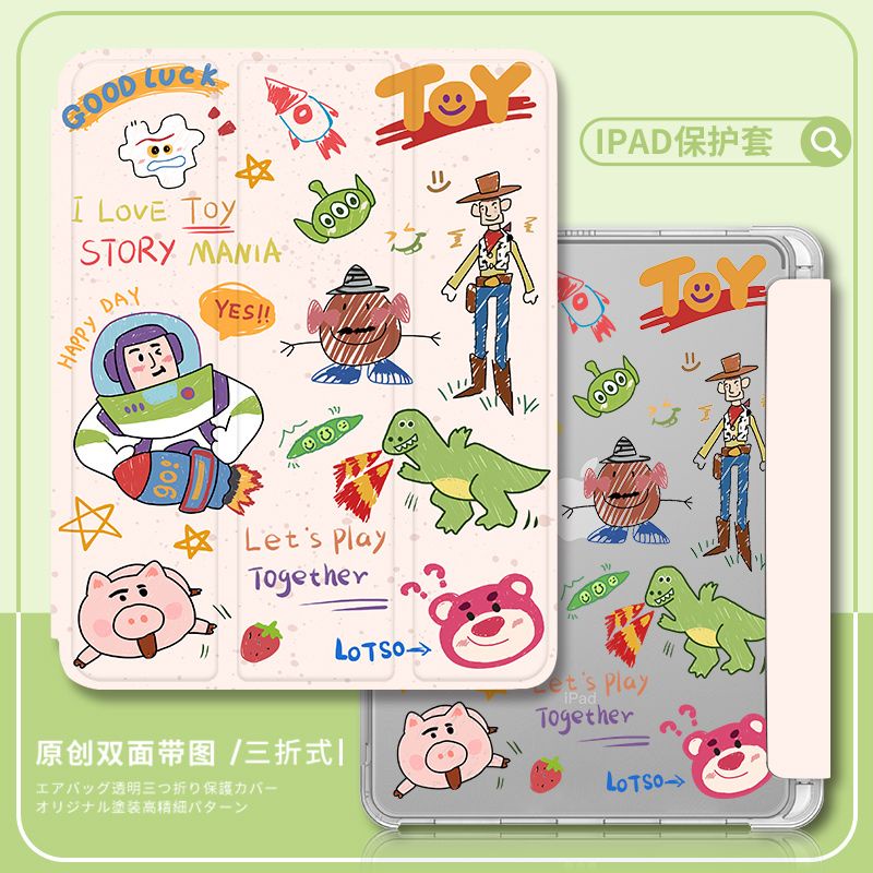 [iPad Air 4] เคสแท็บเล็ต กันกระแทก ลาย Toy Story สไตล์เรโทร สําหรับ iPad Pro11 iPad gen8 gen9 10.9 Air5 air4 air3 Mini 4 5 iPad gen10 gen5 gen6