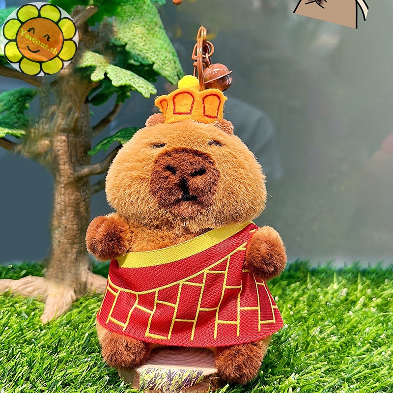 Yescont Capybara พวงกุญแจ จี้ตุ๊กตาของเล่น สําหรับห้อยกระเป๋าเป้สะพายหลัง