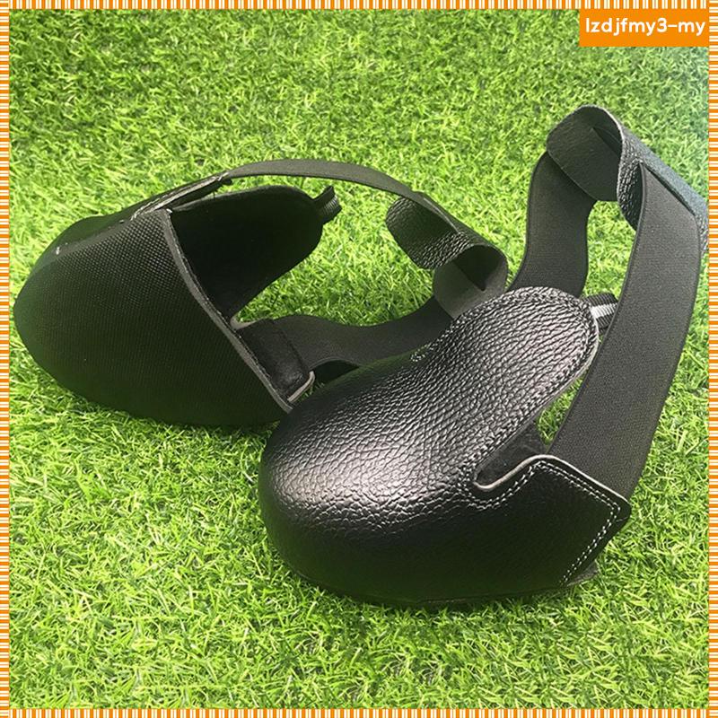 [LzdjfmyebMY ] Toe Cap Shoe Covers PU Leather Shoe Cover Size 36-45 Non-slip Universal for Shoe Covers