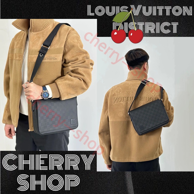 หลุยส์วิตตอง Louis Vuitton  กระเป๋ารุ่น DISTRICT PMผู้ชาย/กระเป๋าสะพายข้าง/ไหล่  LV BAG