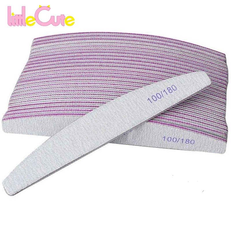 [Beauty] ตะไบเล็บ แบบสองด้าน 80 100 150 180 240 ช่อง สําหรับตกแต่งเล็บ DIY 1 ชิ้น