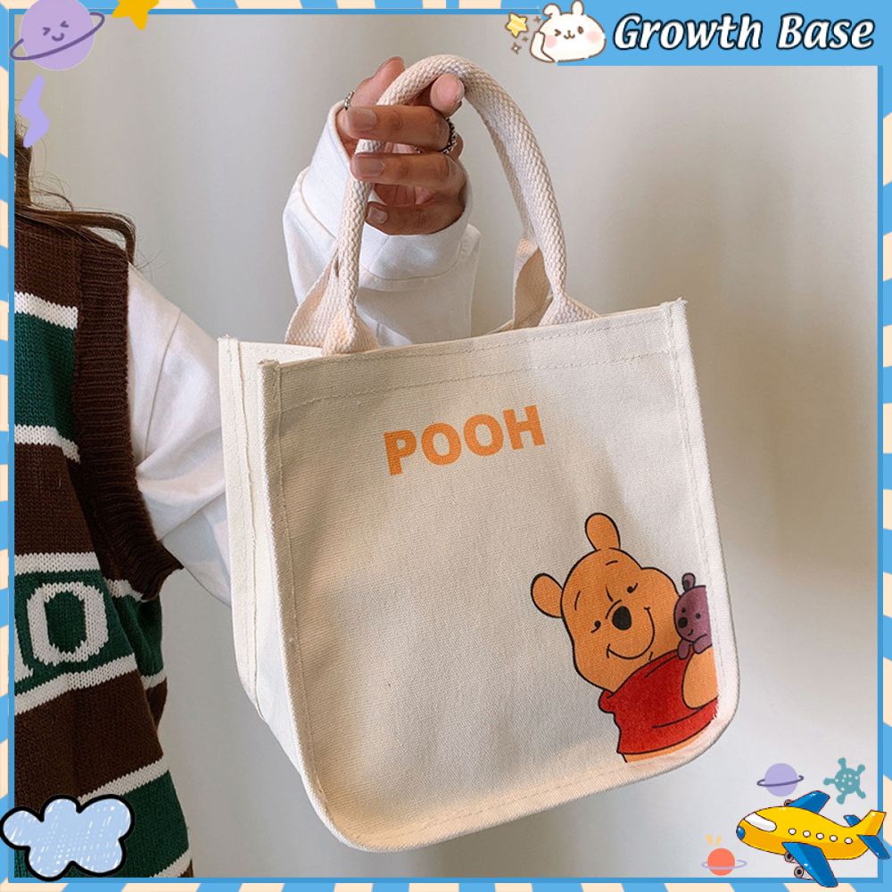 Growth Base กระเป๋าถือ กระเป๋าผ้า สไตล์เกาหลี แฟชั่นมา Cute bag
