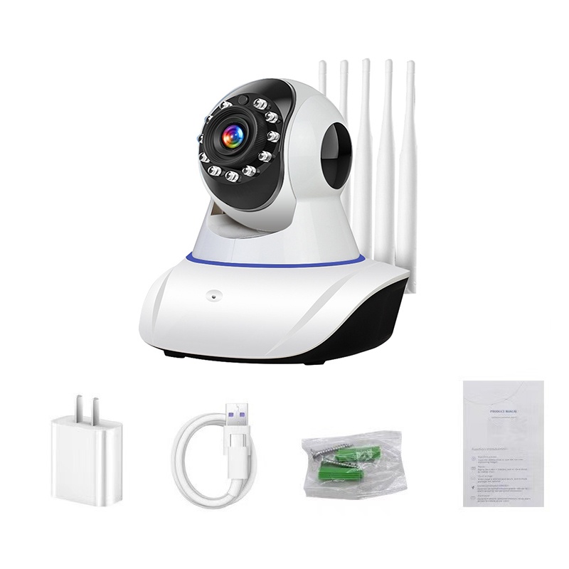 กล้องวงจรปิดไร้สาย กล้องไร้สาย 360WiFi 5MP 2.4G/5G ดูผ่านมือถือ กล้องรักษาความปลอดภัย คมชัด เก็บภาพละเอียด บ้าน/สำนักงาน