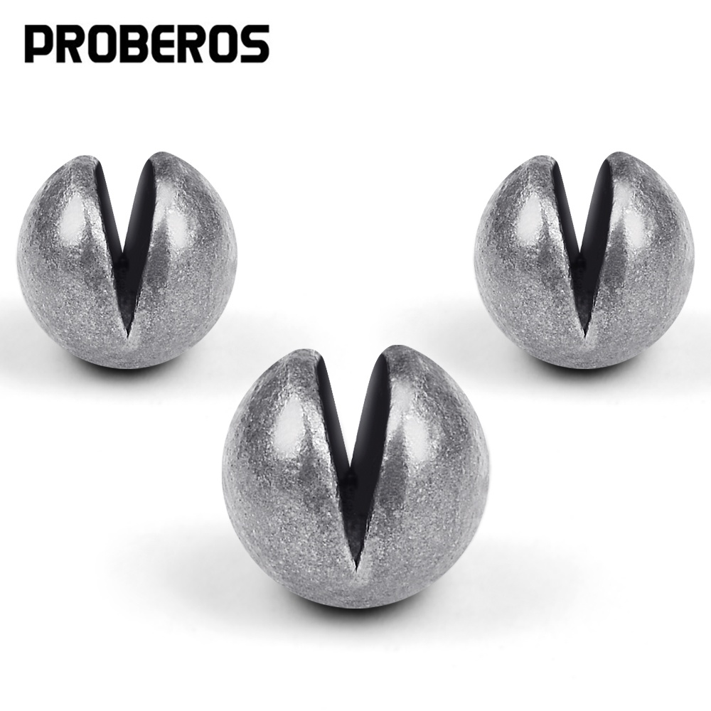 Proberos ตะกั่วถ่วงจม แบบเปิด ทรงวงรี 0.5 กรัม -0.8 กรัม -1 กรัม -1.5 กรัม -2 กรัม อุปกรณ์เสริม สําหรับตกปลา 30 ชิ้น ต่อล็อต
