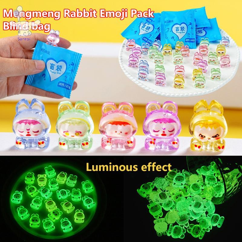 [ซาน] 10ชิ้นของเล่นเด็กขนาดเล็กกระต่ายสัตว์กระเป๋าตาบอดของเล่นจําลองของขวัญเล็กๆเด็กของขวัญตุ๊กตาเครื่องประดับ