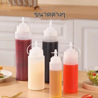 ขวดบีบซอส/ซอสสลัดมะเขือเทศ กระปุกบีบปากแหลมพลาสติก/ขวดซอสปรุงรสในครัวเรือน