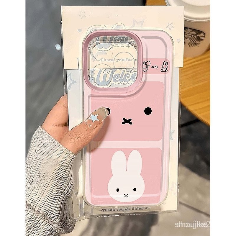 เคสโทรศัพท์ Miffy เคสกระต่าย Miffy สำหรับ iPhone 16/15/14Pro เคส 11 น่ารัก 11 สาวแอปเปิ้ล 13 XS CDP4