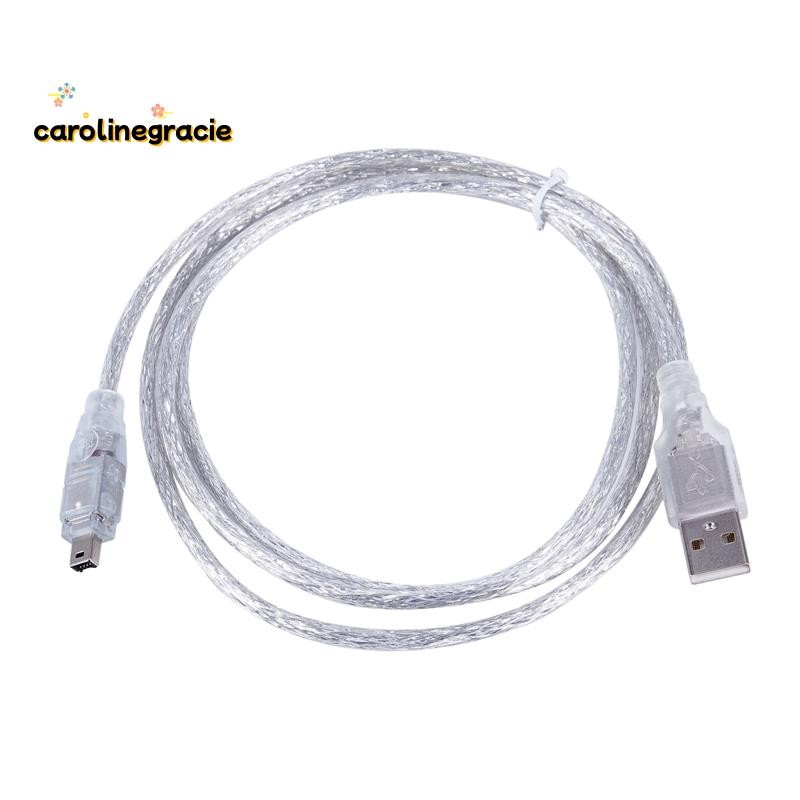 1.5m USB ถึง IEEE 1394 4 Pin Firewire DV อะแดปเตอร์แปลงสายเคเบิลสําหรับกล้อง PC